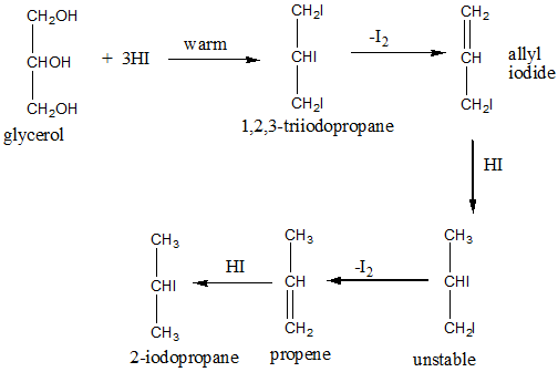 One Mole Of Glycerol Is Treated With An Excess Of Text Hi To