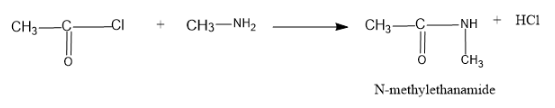 Methyl Amine Reacts With Acetyl Chloride To Form A C H N H