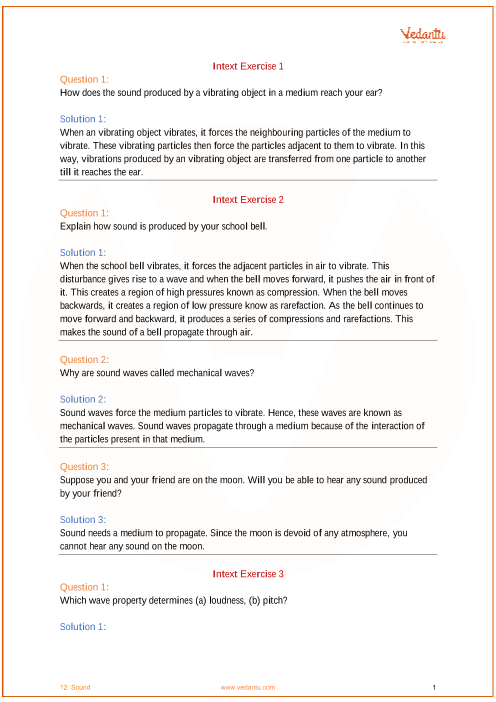 class 9 physics chapter 11 sound ncert solutions