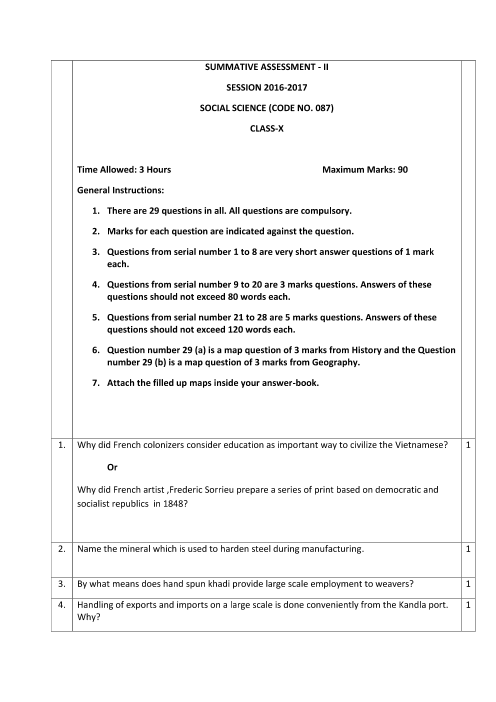 case study based questions class 10 social science term 2