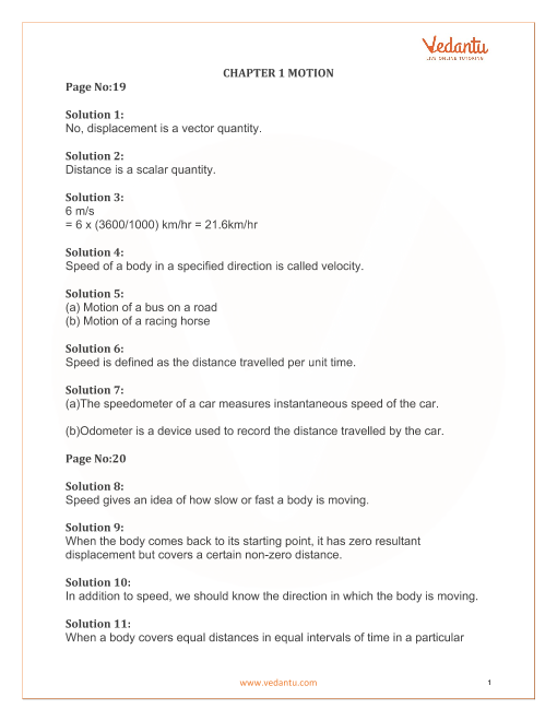 s chand physics class 9 chapter 1 solutions motion