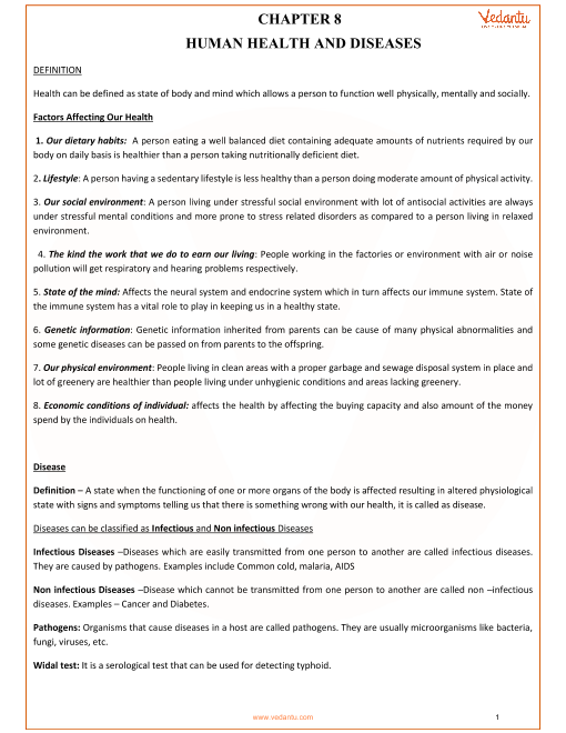 class 12 biology chapter 8 short notes