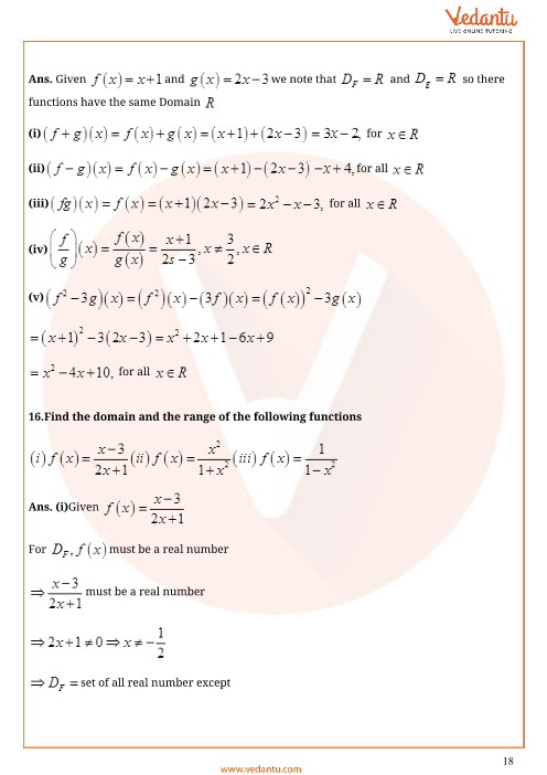 Important Questions For Cbse Class 11 Maths Chapter 2 Relations And Functions