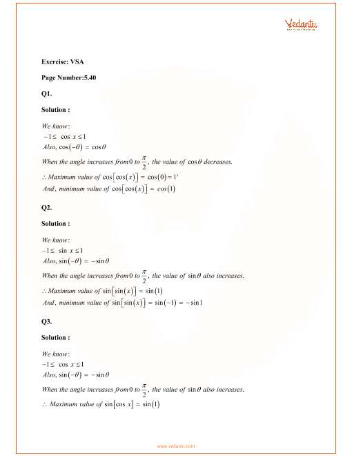 Rd Sharma Class 11 Maths Solutions Chapter 5 Trigonometric