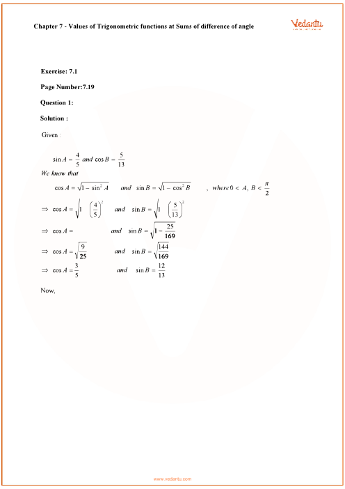 Rd Sharma Class 11 Maths Solutions Chapter 7 Trigonometric - 