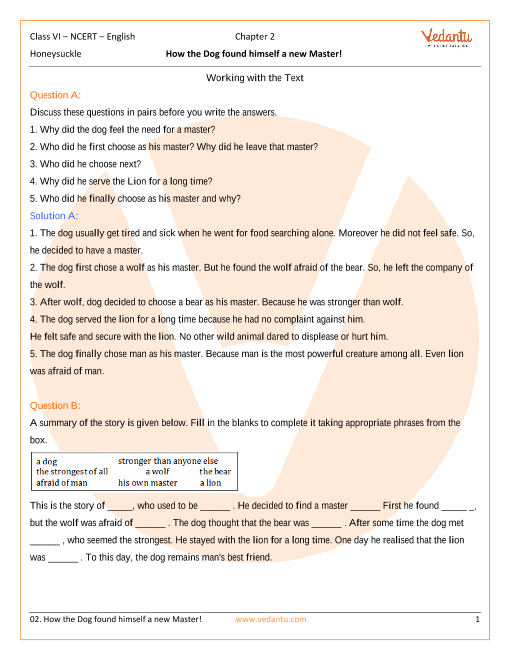 ncert-solutions-for-class-6-english-honeysuckle-chapter-2-how-the-dog