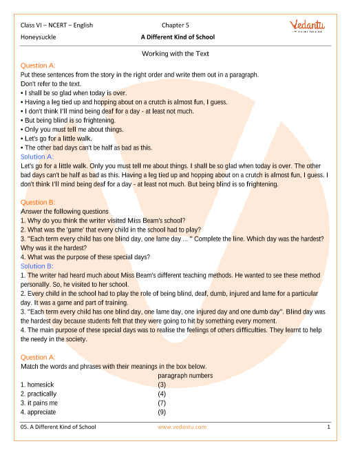 ncert-solutions-for-class-6-english-honeysuckle-chapter-5-a-different