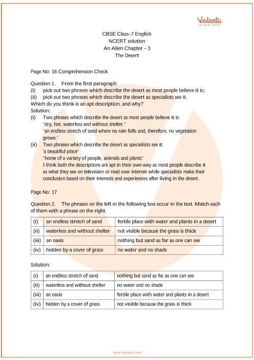 ncert-solutions-for-class-7-english-an-alien-hand-chapter-3-the-desert