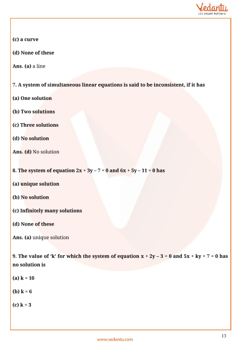 Important Questions of CBSE class 10 Mathematics