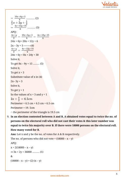 Important Questions of CBSE class 10 Mathematics