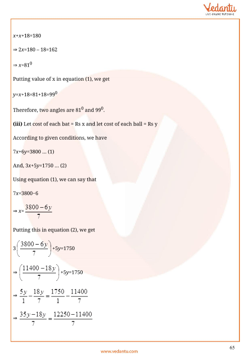 Important Questions of CBSE class 10 Mathematics