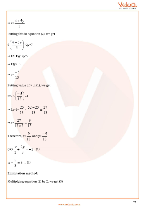 Important Questions of CBSE class 10 Mathematics