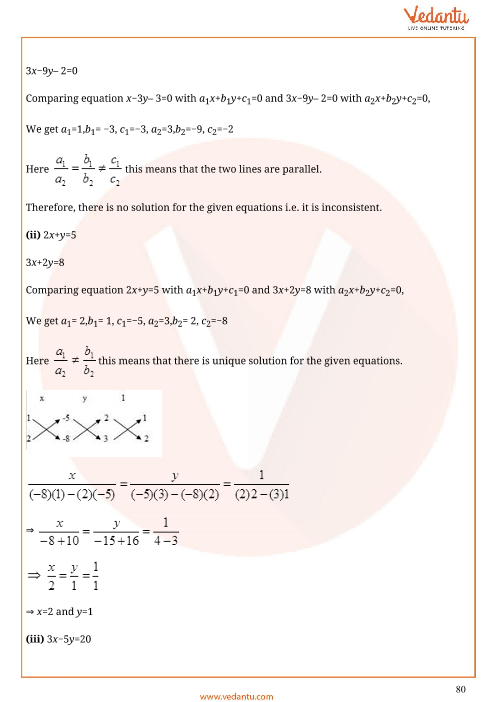 Cbse Class 10 Mathematics Chapter 3 Pair Of Linear Equations In Two Variables Important 5457