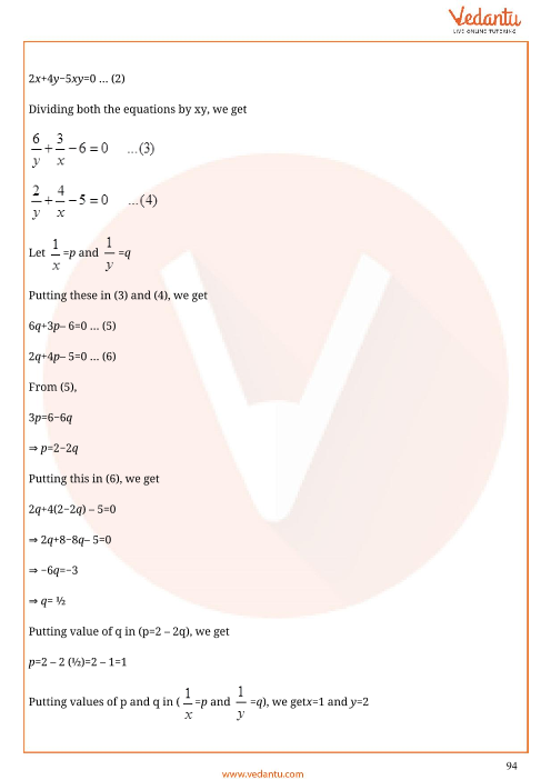 Important Questions of CBSE class 10 Mathematics