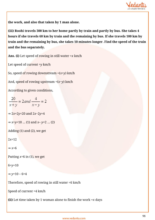 Important Questions of CBSE class 10 Mathematics