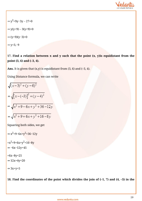 Important Questions of CBSE class 10 Mathematics