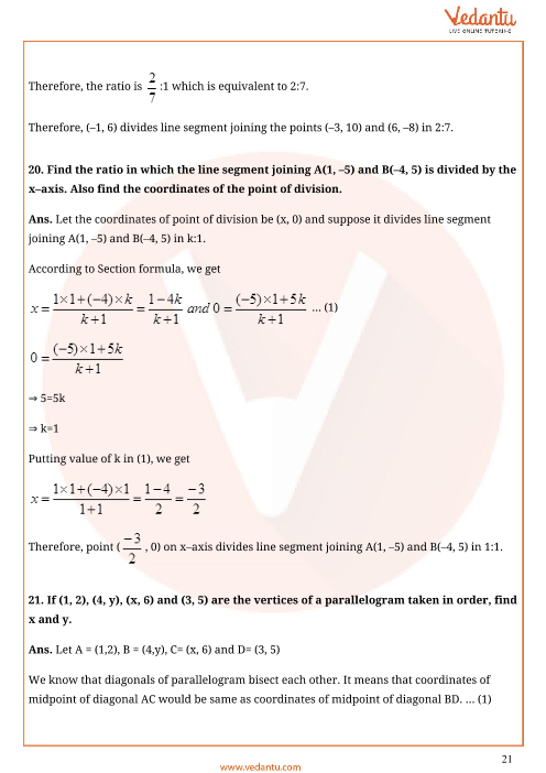 Important Questions of CBSE class 10 Mathematics