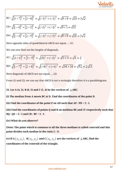 Important Questions of CBSE class 10 Mathematics