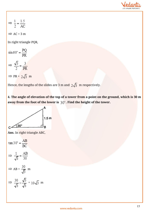 Important Questions of CBSE class 10 Mathematics