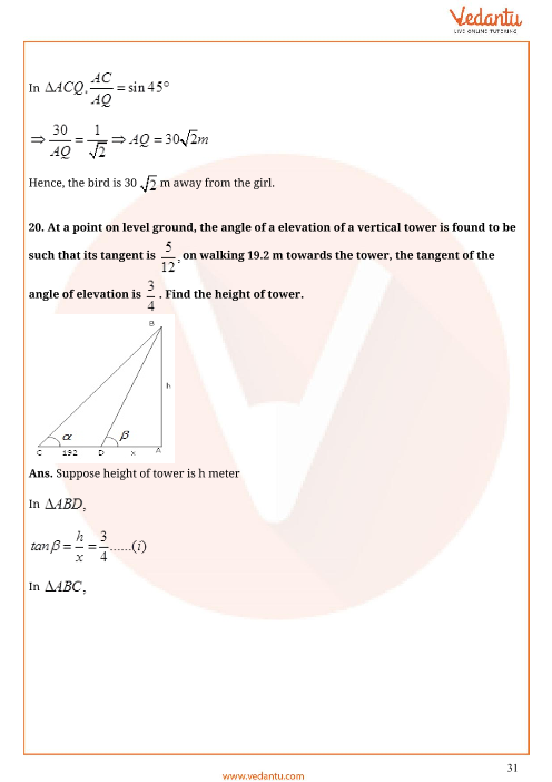 Important Questions of CBSE class 10 Mathematics