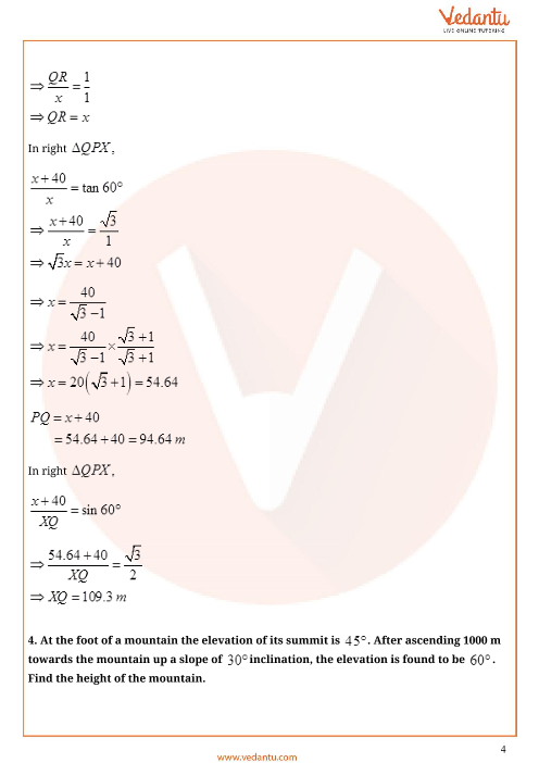 Important Questions of CBSE class 10 Mathematics