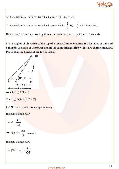 Important Questions of CBSE class 10 Mathematics