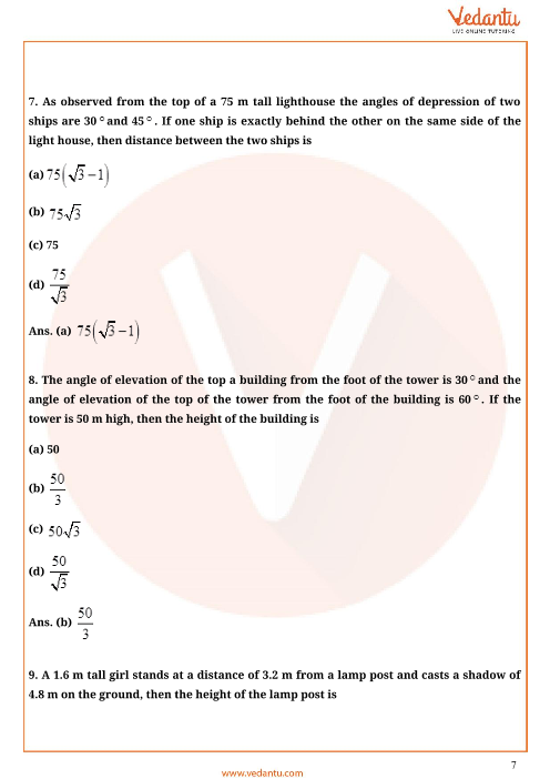 Important Questions of CBSE class 10 Mathematics