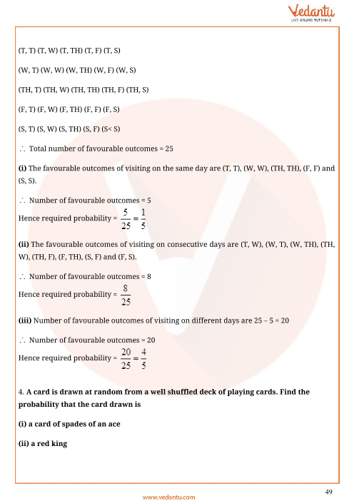 Important Questions For Cbse Class 10 Maths Chapter 15 Probability