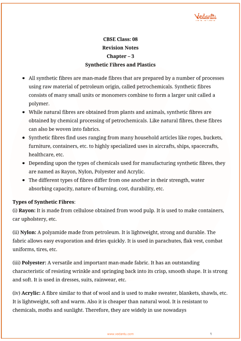 class 8 science chapter 3 ke notes