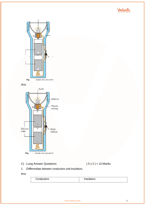 Important Questions For Cbse Class 6 Science Chapter 12 Electricity And Circuits