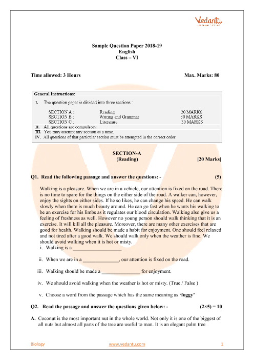 cbse-sample-paper-for-class-6-english-with-solutions-mock-paper-1