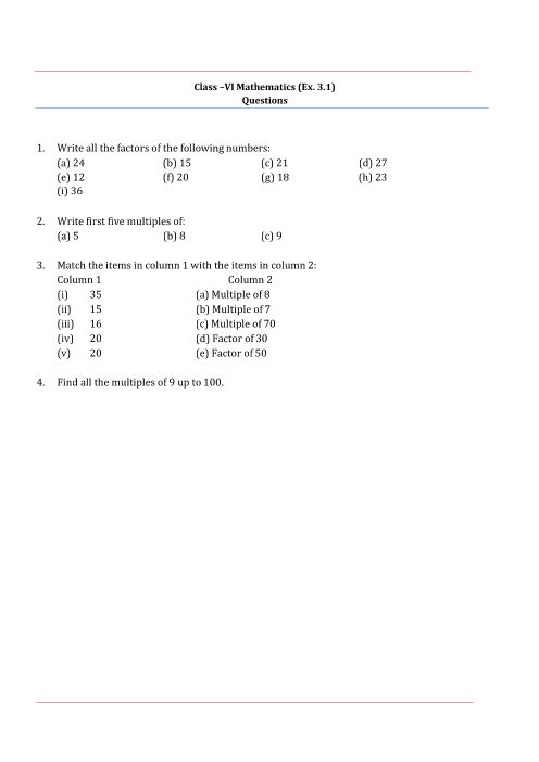 Ncert Solutions For Class 6 Maths Chapter 3 Playing With Numbers Ex 3 2 Exercise 3 2