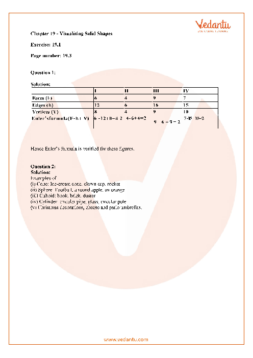 RD Sharma Class 7 Solutions Chapter 19 - Visualising Solid Shapes (Ex ...