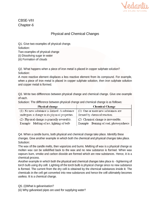 33 Physical And Chemical Changes Worksheet Middle School Support 