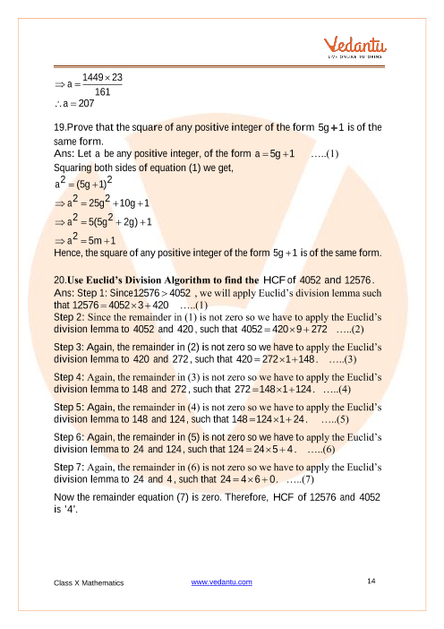 Important Questions of CBSE class 10 Mathematics