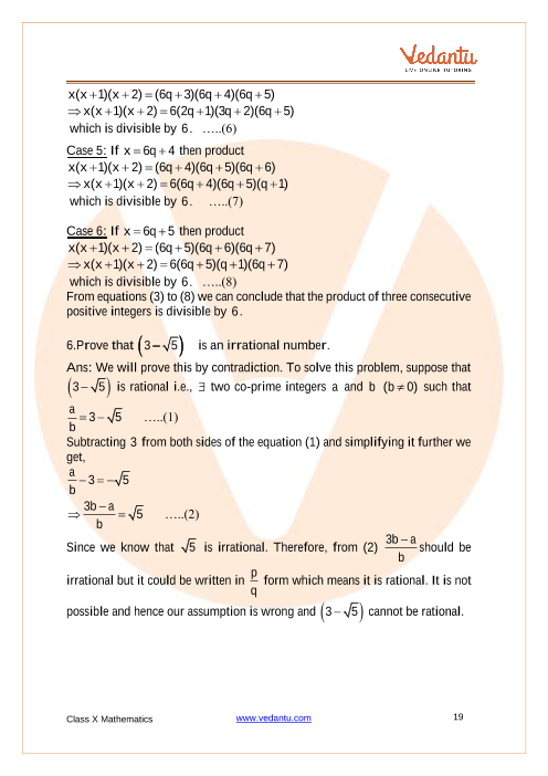 Important Questions of CBSE class 10 Mathematics