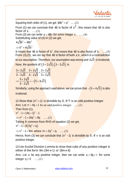 Important Questions of CBSE class 10 Mathematics