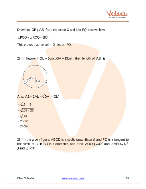 Important Questions of CBSE class 10 Mathematics