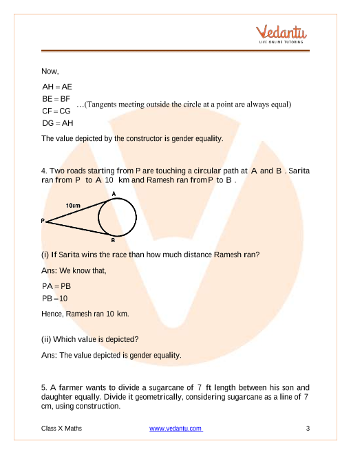 Important Questions of CBSE class 10 Mathematics