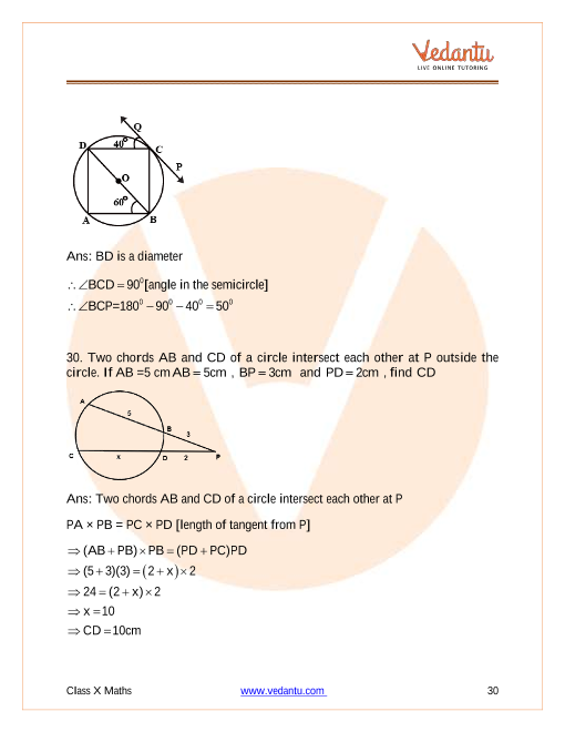 Important Questions of CBSE class 10 Mathematics