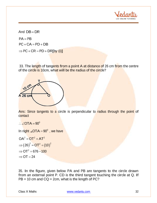 Important Questions of CBSE class 10 Mathematics