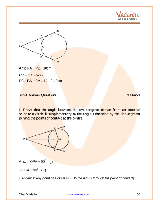 Important Questions of CBSE class 10 Mathematics