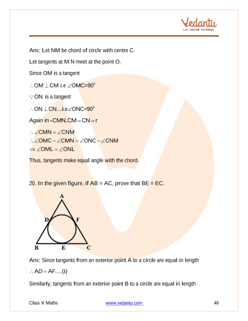 Important Questions of CBSE class 10 Mathematics