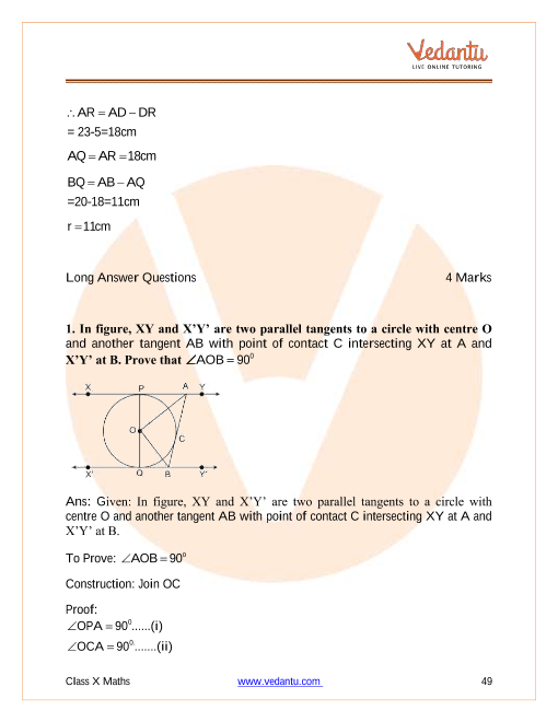 Important Questions of CBSE class 10 Mathematics