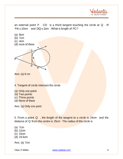 Important Questions of CBSE class 10 Mathematics