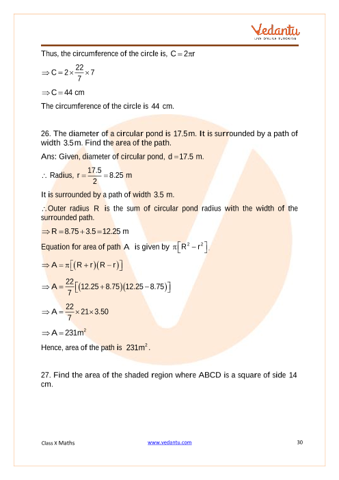 Important Questions of CBSE class 10 Mathematics