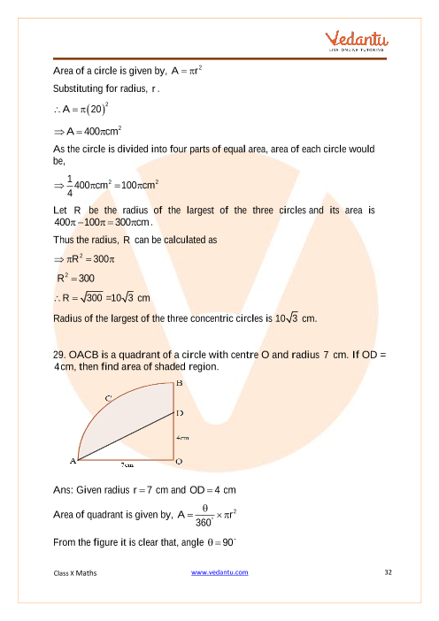 Important Questions of CBSE class 10 Mathematics