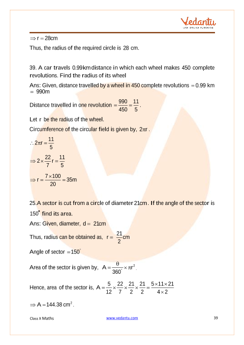 Important Questions of CBSE class 10 Mathematics