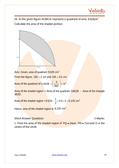 Important Questions of CBSE class 10 Mathematics