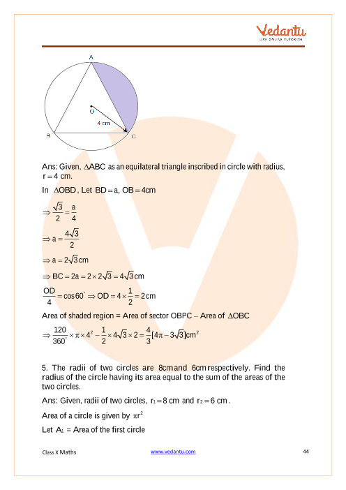 Important Questions of CBSE class 10 Mathematics